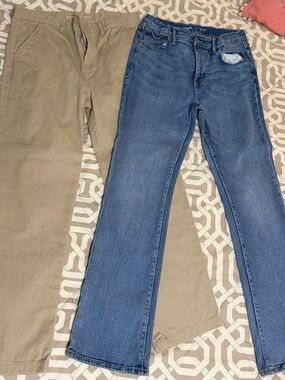 Old Navy Boy Bootcut Jeans and Khaki Pants 14 Plus